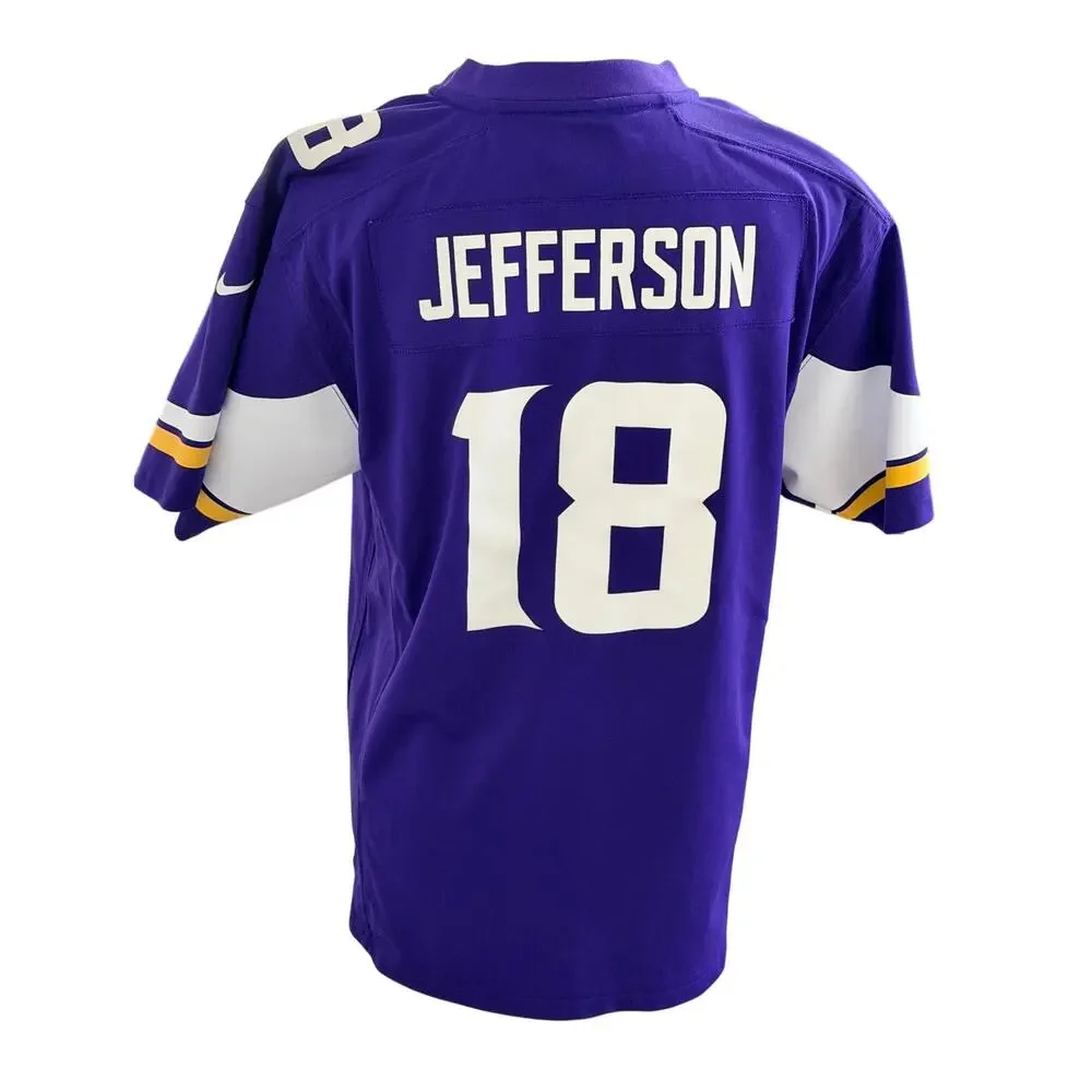 Youth XL Nike Justin Jefferson Purple Minnesota Vikings Game Jersey #18